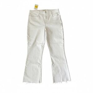 🤍 L'AGENCE Kendra High-Rise Cropped Flare Jeans – White (Size 30) NWT